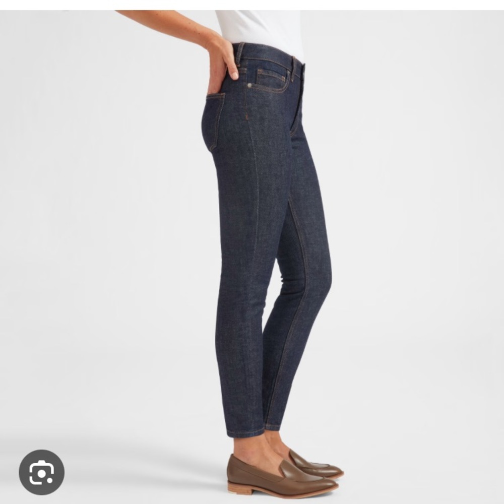 Everlane mid rise skinny jeans, indigo blue, 29 ankle